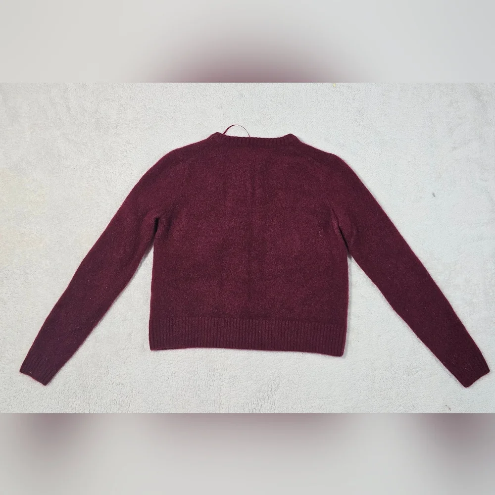 Zara 100% wool round neck, long-sleeve jacket. Front button closure - Picture 11 of 12